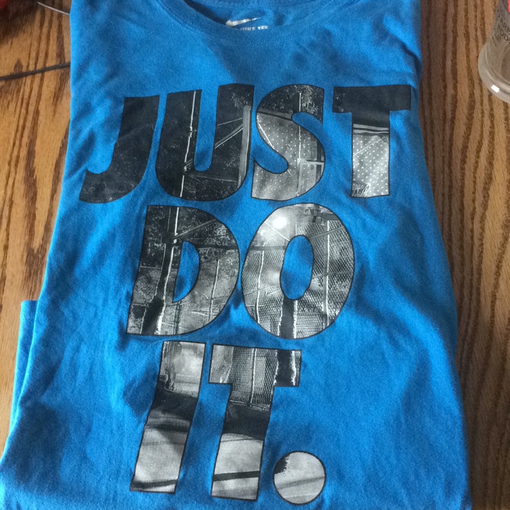 Men’s t shirt Just Do It! Blue men’s medium